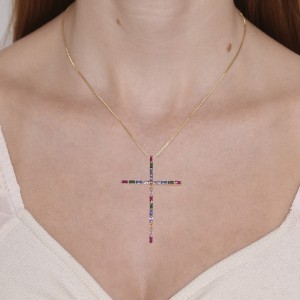 Colar Cruz Palito