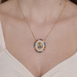 Colar Nossa Senhora Oval