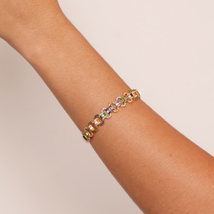 Bracelete Trançado Cravejado