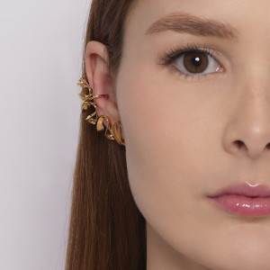 Brinco Ear Cuff Ondas