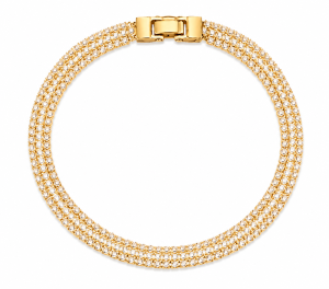 Pulseira Malha com 1 Fileira de Zircônia