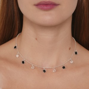 Colar com Pedras Redondas