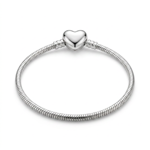 Pulseira Berloque Fecho Coração