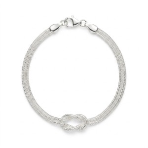 Pulseira Malha Dois Fios com Nó