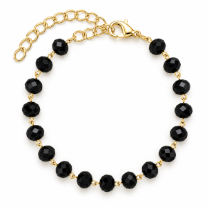 Pulseira Com Cristais Facetadas