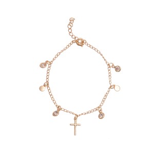 Pulseira Cruz e Zircônias