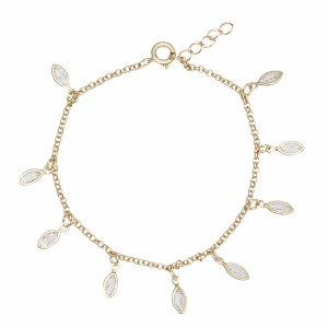 Pulseira Pingentes Cristal