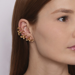 Brinco Ear Cuff Ondas