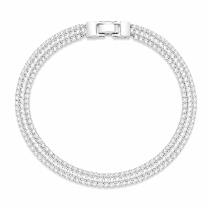 Pulseira Malha com 1 Fileira de Zircônia