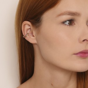 Piercing Fake 2 Filas Cravejado