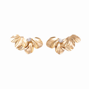 Brinco Ear Cuff Folhas