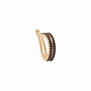 Piercing Fake 2 Fileiras Cravejado