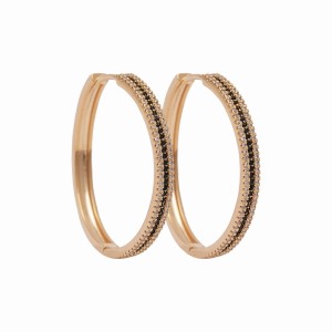 Argola Fina Cravejada